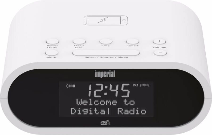 Imperial DABMAN D20 Dab+ Wekkerradio Wit online kopen