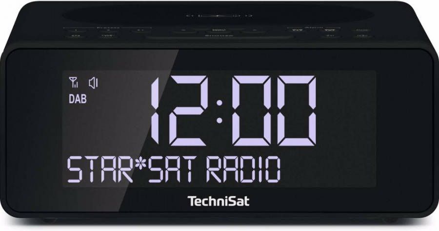 TechniSat Wekkerradio DIGITRADIO 52 Stereo Uhrenradio met dab+, sluimerfunctie, dimbare display, sleeptimer, wireless charging online kopen