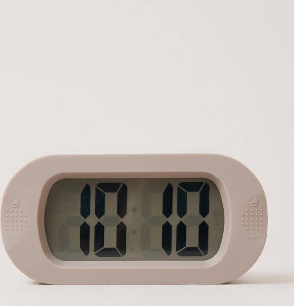 Karlsson Wekkers Alarm clock Gummy rubberized Grijs online kopen