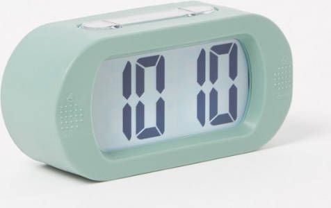 Karlsson Wekkers Alarm clock Gummy rubberized Groen online kopen