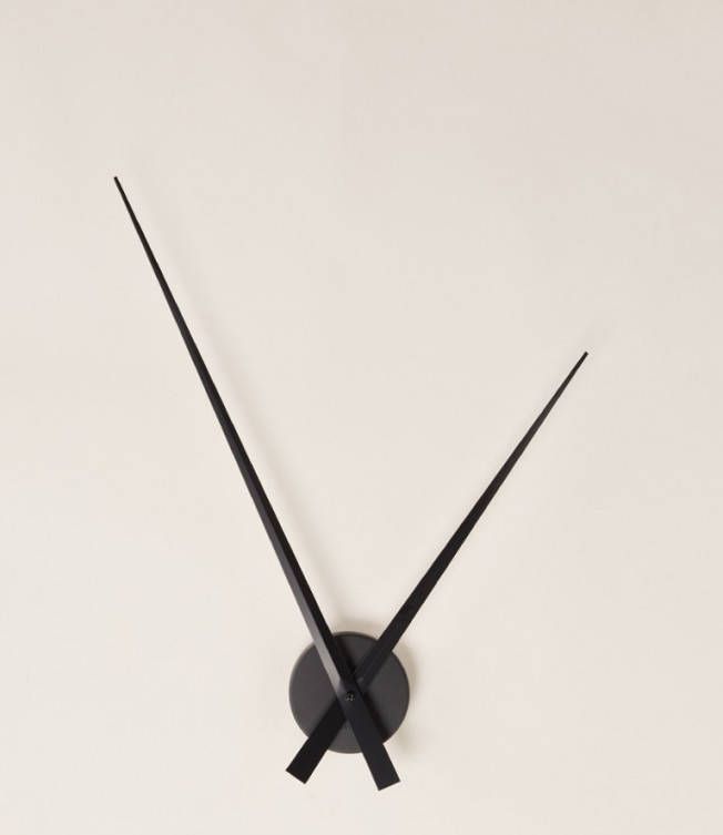 Wandklok Little Big Time zwart - De Woon Winkel