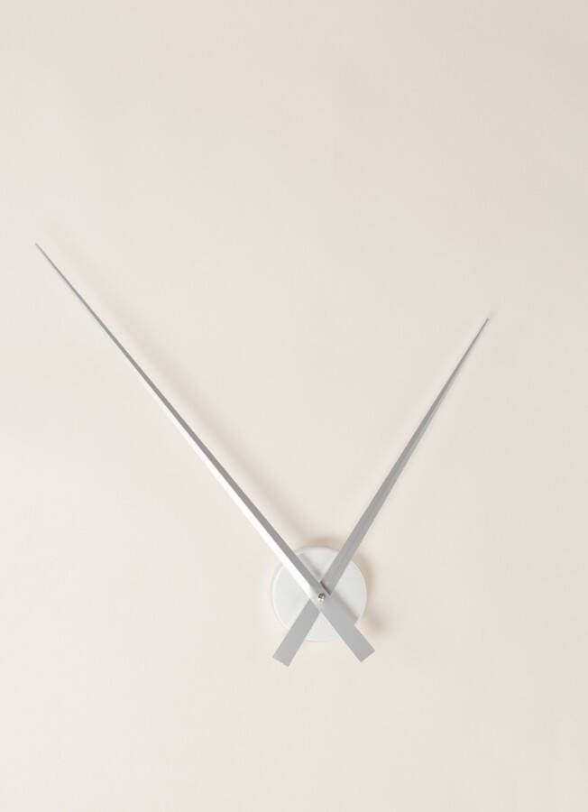 Karlsson Wandklokken Wall clock Little Big Time Zilverkleurig Klokken