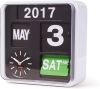 Karlsson Wall Clock Mini Flip White Casing, Black Dial online kopen