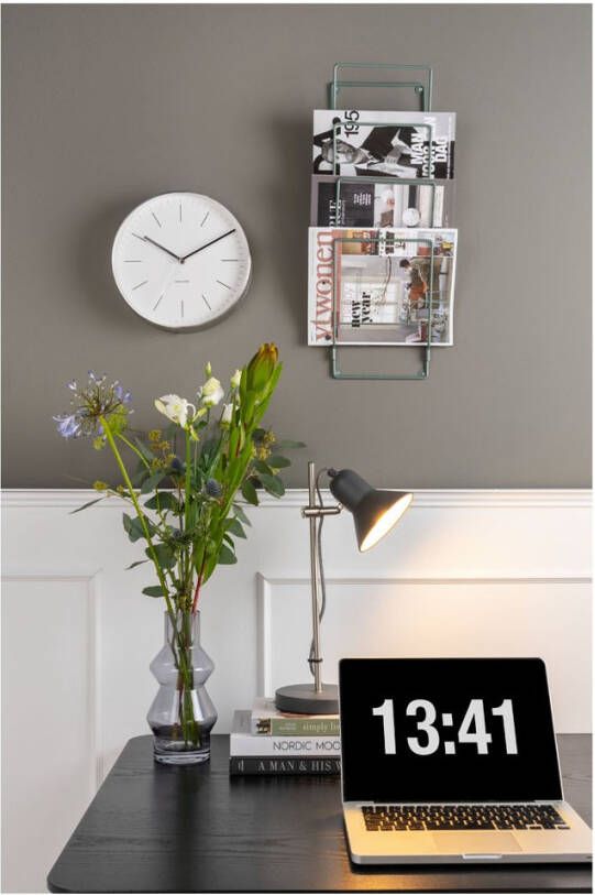 Karlsson Wandklokken Wall clock Minimal Wit online kopen