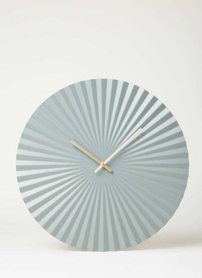 Karlsson Wandklokken Wall Clock Sensu Steel Groen online kopen