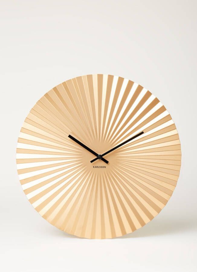 Karlsson Wandklokken Wall Clock Sensu Steel Goudkleurig online kopen