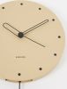 Karlsson Wall clock Studs pendulum wood sand brown online kopen