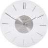 NeXtime Wandklok 26 cm Glas/Aluminium Transparant 'Stripe' online kopen