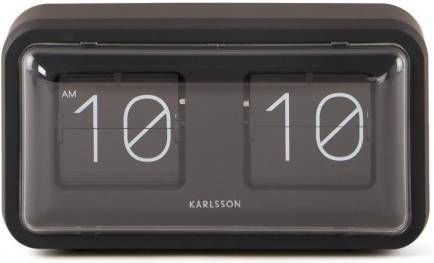 Karlsson Tafelklok Bold Flip Pp 26, 5x14, 5x7, 5cm Zwart online kopen