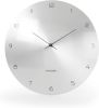 Karlsson Wall clock Dome Disc metal silver online kopen