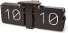 Karlsson Tafelklokken Flip clock No Case matt black stand Zwart online kopen