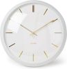 Karlsson Wandklokken Wall clock Globe Design Armando Breeveld Wit online kopen