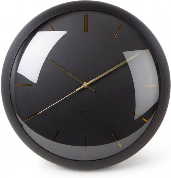 Light & Living Karlsson Wall clock Globe black, Design Armando Breeveld online kopen