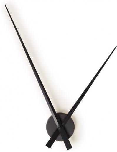 PT Living Wandklok Little Big Time 90 x 90 x 5 cm zwart - Klokken.shop