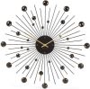 Karlsson Wandklokken Wall clock Sunburst crystal large Zwart online kopen