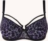 Marlies Dekkers peekaboo plunge balconette bh | wired padded black purple leopard online kopen