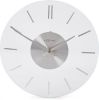 NeXtime Wandklok 26 cm Glas/Aluminium Transparant 'Stripe' online kopen