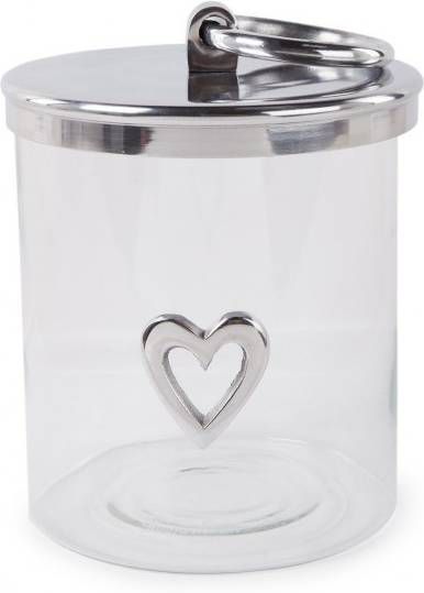 prieel navigatie Kreunt Riviè, ra Maison Heart Metal voorraadpot 22 cm - Klokken.shop