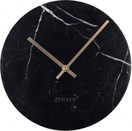 Zuiver Time Wandklok Marmer 25 cm Zwart online kopen