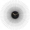 Karlsson Wandklokken Wall Clock Peony Steel Large Zwart online kopen