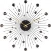 Karlsson Wandklokken Wall clock Sunburst crystal large Zwart online kopen