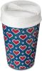 Koziol Dubbelwandige Koffiebeker Met Deksel, 0.4 L, Organic, Red Hearts Iso To Go online kopen