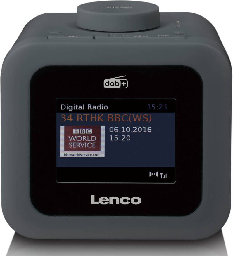 Lenco Dab+/fm Wekkerradio Met Een Kleuren Display Cr 620gy Antraciet online kopen