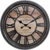 Parya Atmosphera Vintage Wandklok Bruin Diameter 50 Cm online kopen