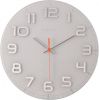 NeXtime Wandklok 30 x 3.5 cm Glas Wit 'Classy Round' online kopen