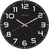 NeXtime Wandklok 30 x 3.5 cm Glas Zwart 'Classy Round' online kopen