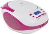 Nikkei Nprc56pk Portable Radio/cd speler Met Usb En Bluetooth Wit/roze online kopen