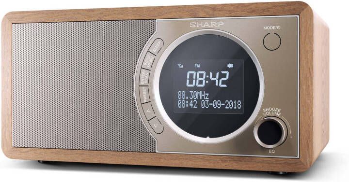 Sharp Dr 450br Dab Fm Radio Met Bt Bruin online kopen