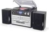 Soundmaster Bluetooth Platenspeler/cd speler Fm/Dab+ Radio Zilver/zwart online kopen