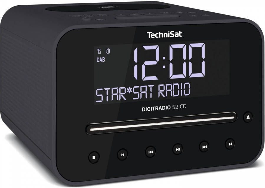 Technisat Digitradio 52 Cd Dab+ Wekkerradio Met Cd Antraciet online kopen