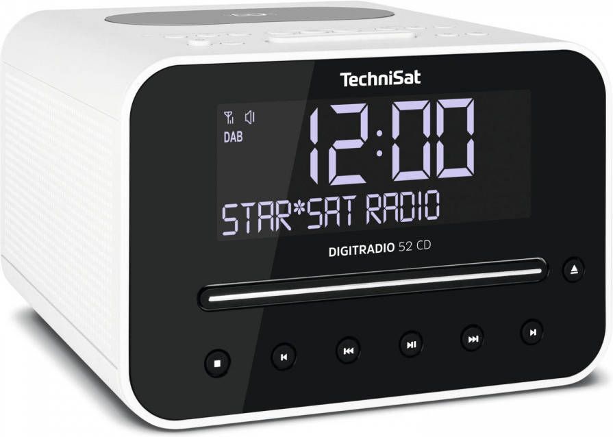 Technisat Digitradio 52 Cd Dab+ Wekkerradio Met Cd Wit online kopen