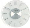 NeXtime Wandklok 26 cm Glas/Aluminium Transparant 'Stripe' online kopen