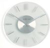 NeXtime Wandklok 31 cm Glas/Aluminium Transparant 'Stripe' online kopen