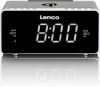 Lenco CR-550 WekkerRadio met Qi Wireless smartphone oplader Zilver online kopen