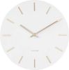 Karlsson Wandklokken Wall Clock Charm Steel Small Wit online kopen