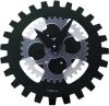 NeXtime Wandklok 35cm Acrylic Bewegend Zwart 'Moving Gears' online kopen