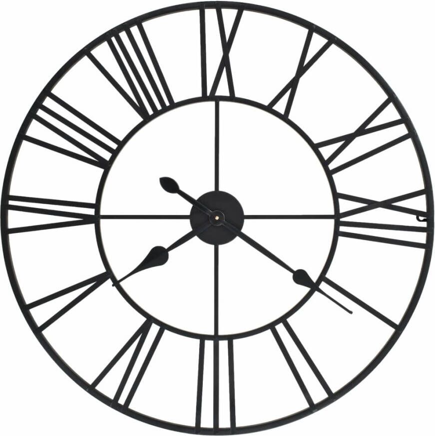 VidaXL Wandklok vintage stijl met quartz mechanisme XXL 80 cm metaal online kopen
