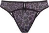 Marlies Dekkers peekaboo 4 cm string | black purple leopard online kopen