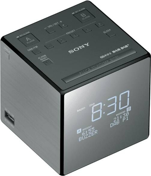 Sony DAB/DAB+ wekkerradio XDRC1DBP.CED online kopen