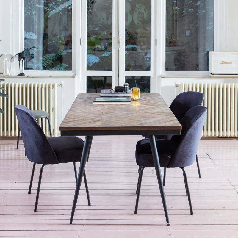 Ondergedompeld Spelen met Vooruitgaan BePureHome Eettafel 'Rhombic' Teakhout, 220 x 90cm, kleur Naturel -  Klokken.shop