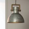 Light & Living Hanglamp 'Shelly' 40cm, hout weather barn vintage zilver, kleur Metaal online kopen