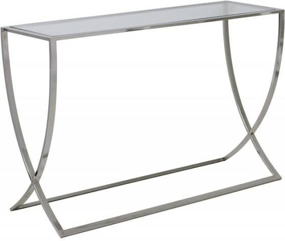 bezoeker Collega industrie Light&Living Side table MOLINA glas nikkel 80 x 120x 40 - Klokken.shop