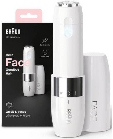 Braun Elektrische gezichtsonthaarder FS1000 Face mini ontharingsapparaat ideaal voor onderweg, met smartlight online kopen