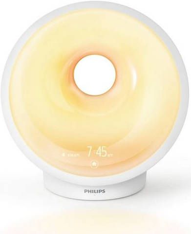 Philips Daglichtwekker Sleep and Wake up Light HF3650/01 met gesimuleerde zonsop en ondergang, relaxbreath voor ontspannen slaap, 7 weksignalen en fm radio online kopen