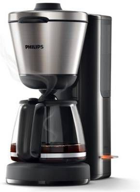 Philips filterkoffiezetapparaat HD7695/90 zwart/metaal - Klokken.shop