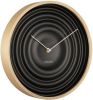 Karlsson Wandklokken Wall clock Scandi Ribble wood case Zwart online kopen